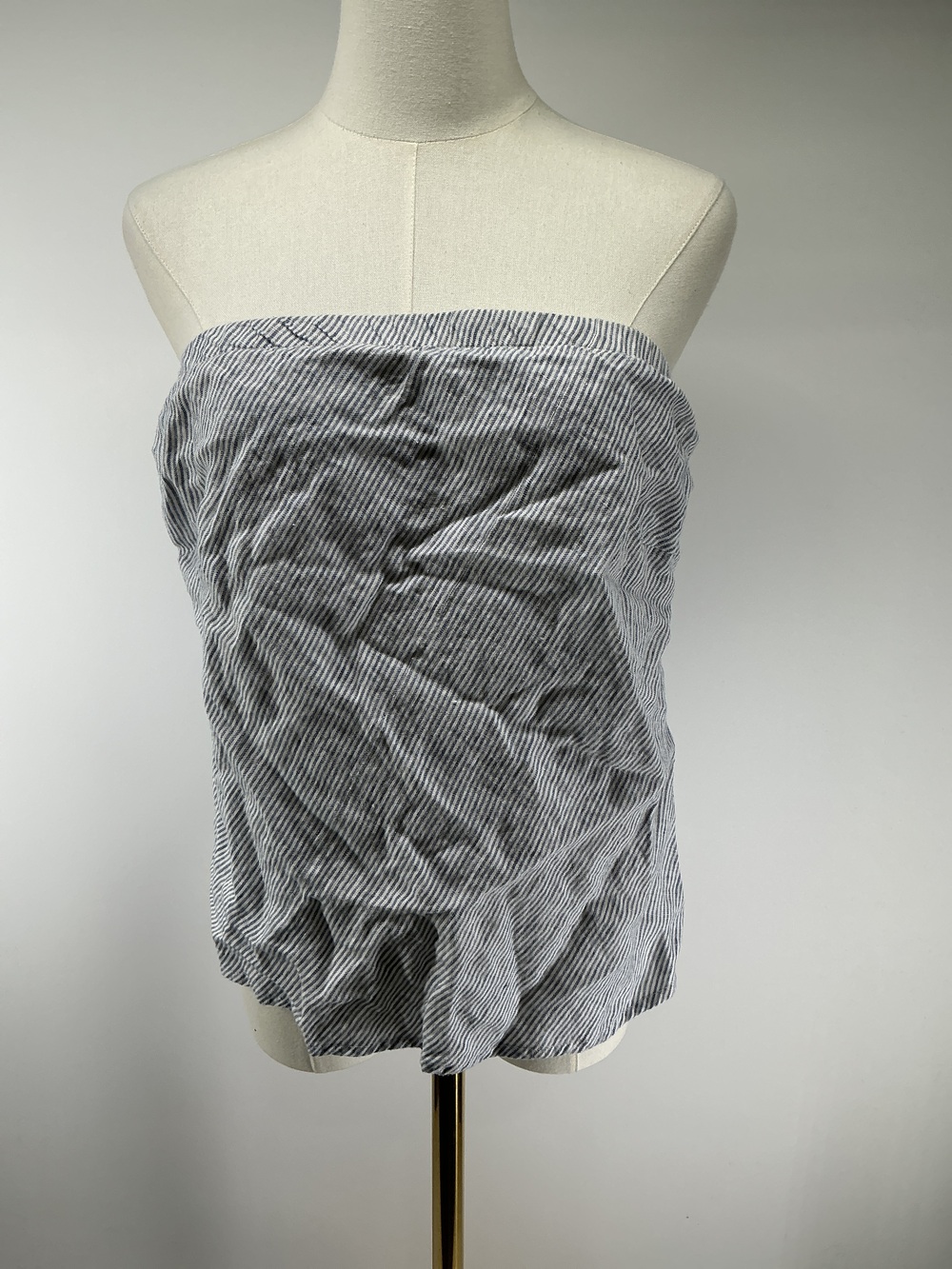 100% European Linen Strapless Top